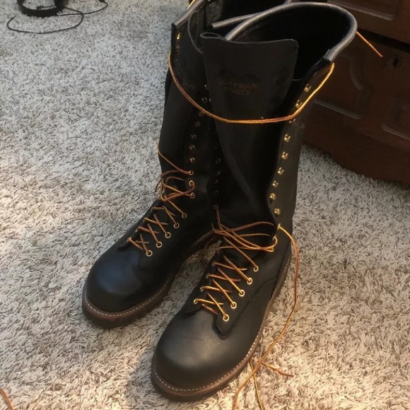 Hoffman steel toe boots.